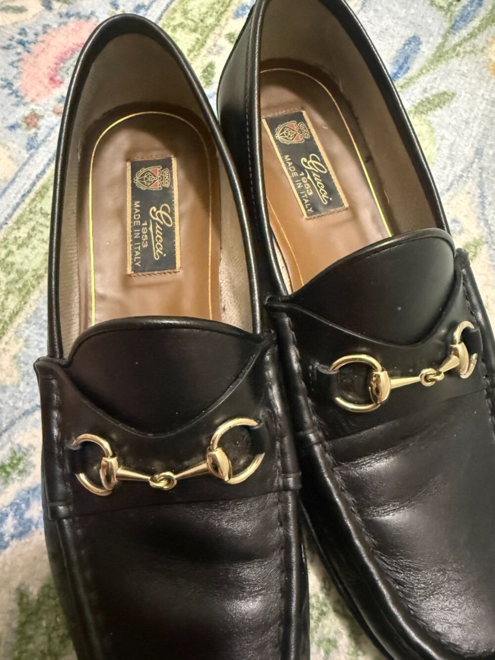 Gucci Horsebit Accent Leather Loafers - Picture 8 of 10